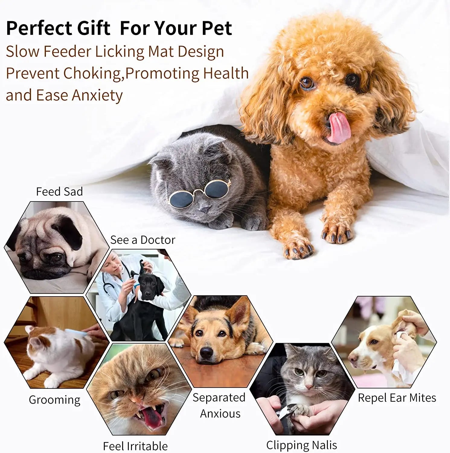 Calming Lick Mat — Anti-Anxiety Multi-Context Mat for Dogs